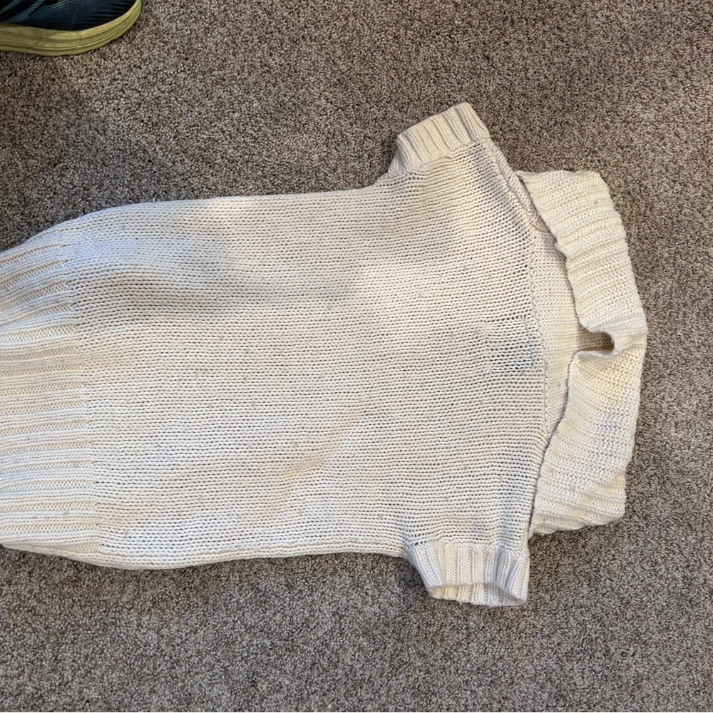 American Eagle Y2K Wool Blend Cable Knit Wide Cowl Neck Short Sleeve. Bella Swan - Picture 4 of 14